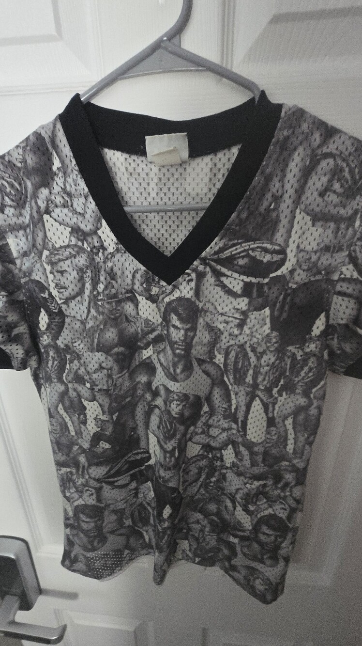 Graphic Black & White Short Sleeve Crew TeeTom OF Finland VINTAGE
